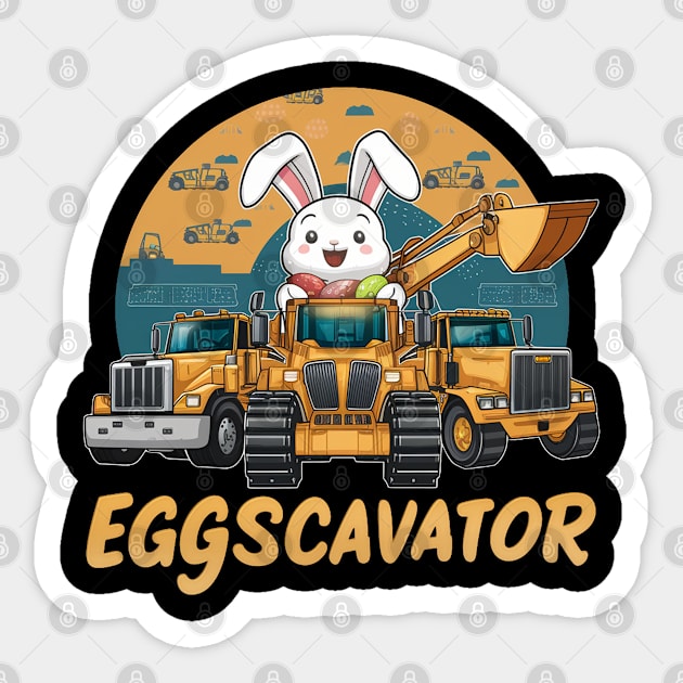 Eggscavator Sticker by mdr design